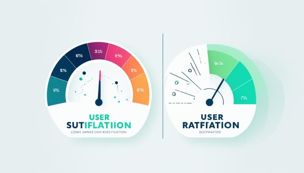 User satisfaction rating and retention rate